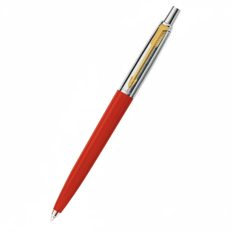 Parker Jotter Red With Gold Clip Ballpoint Pen