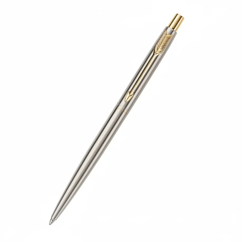 Parker Classic Chrome Silver with Gold Clip Ballpoint Pen