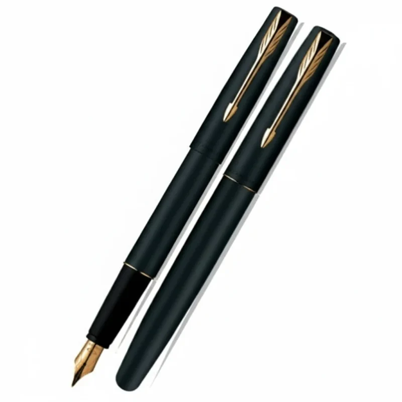 Parker Frontier Matte Black with Gold Clip Fountain Pen
