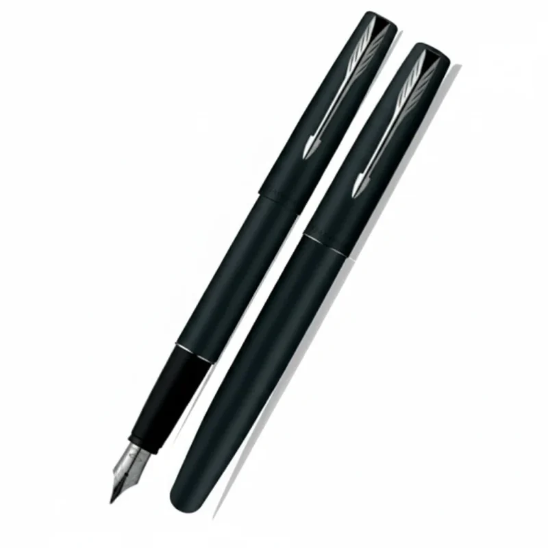 Parker Frontier Matte Black with Silver Clip Fountain Pen