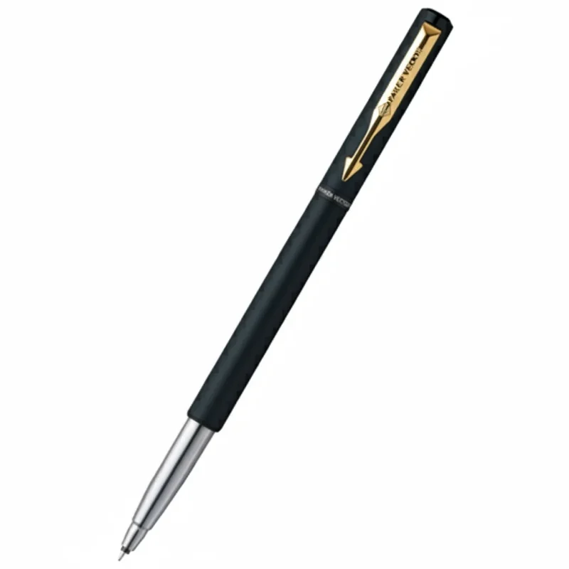 Parker Vector Matte Black with Gold Clip Rollerball Pen