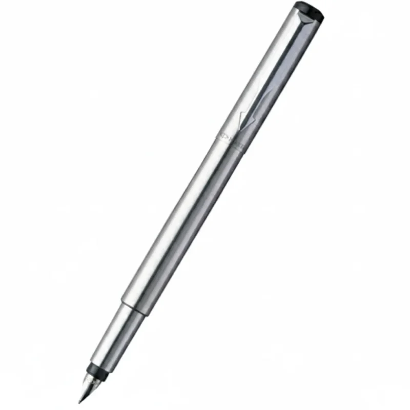 Parker Vector Chrome Silver Fountain Pen