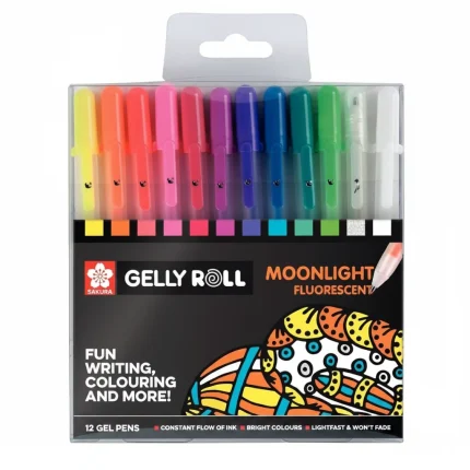 Sakura Gelly Roll Moonlight 3d Effect Pens 12pack
